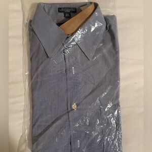 Tommy Hilfiger Men's Navy Checkered Dress Shirt